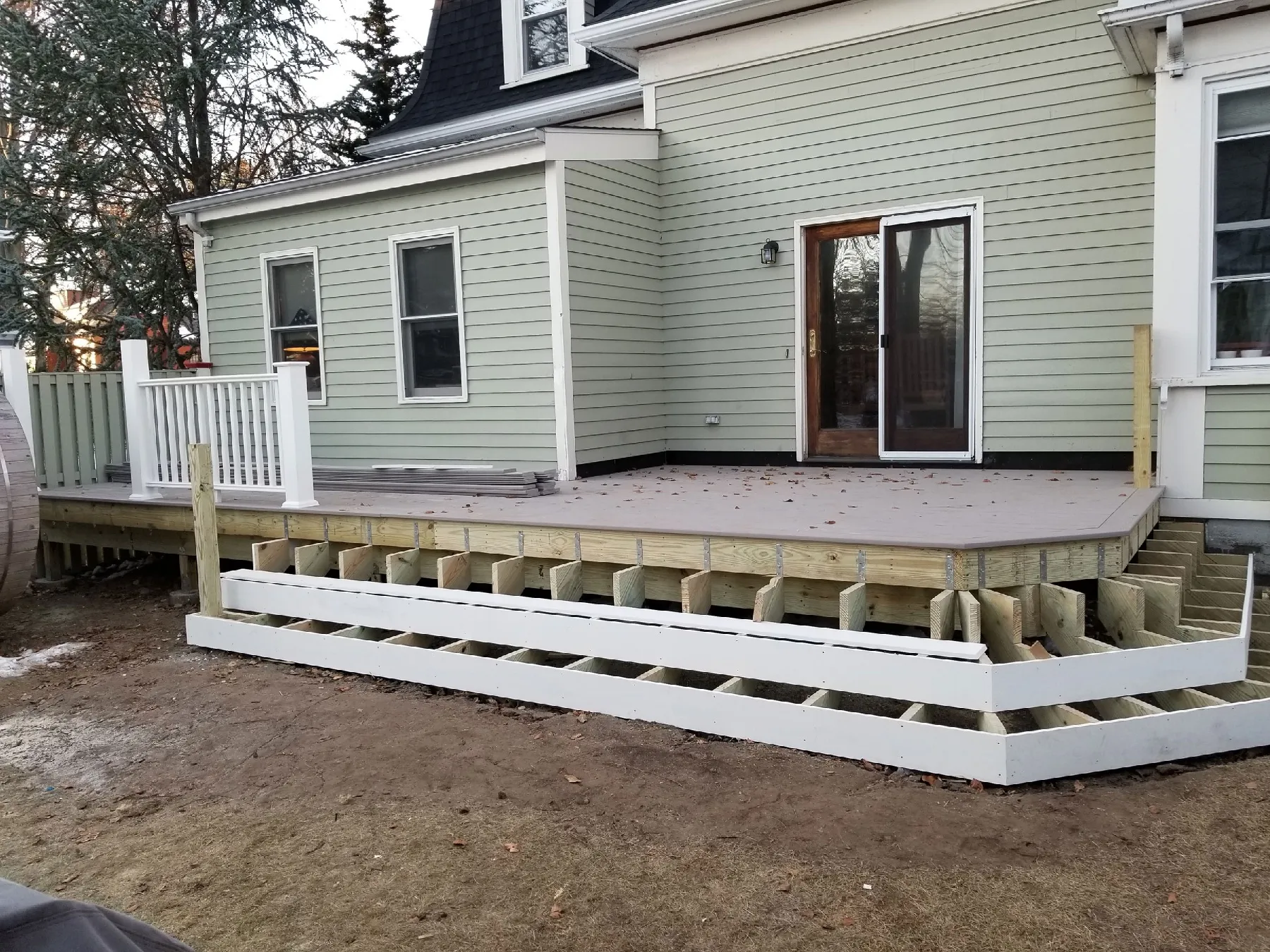 Deck Renovation in Start to Finish in Newton, Massachusetts - Image 6