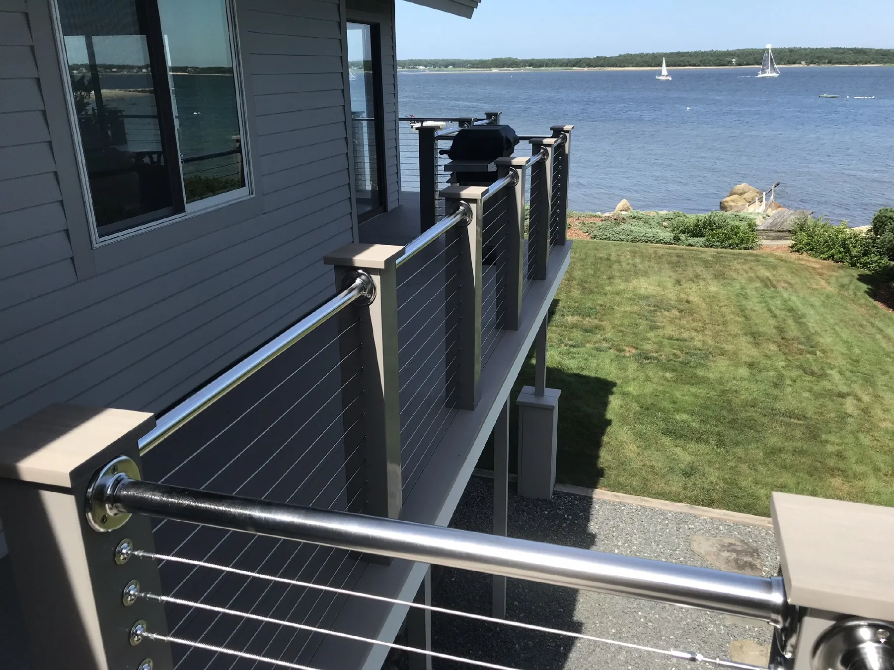 Wareham, MA Deck - Azek, Cable Railing - Image 5