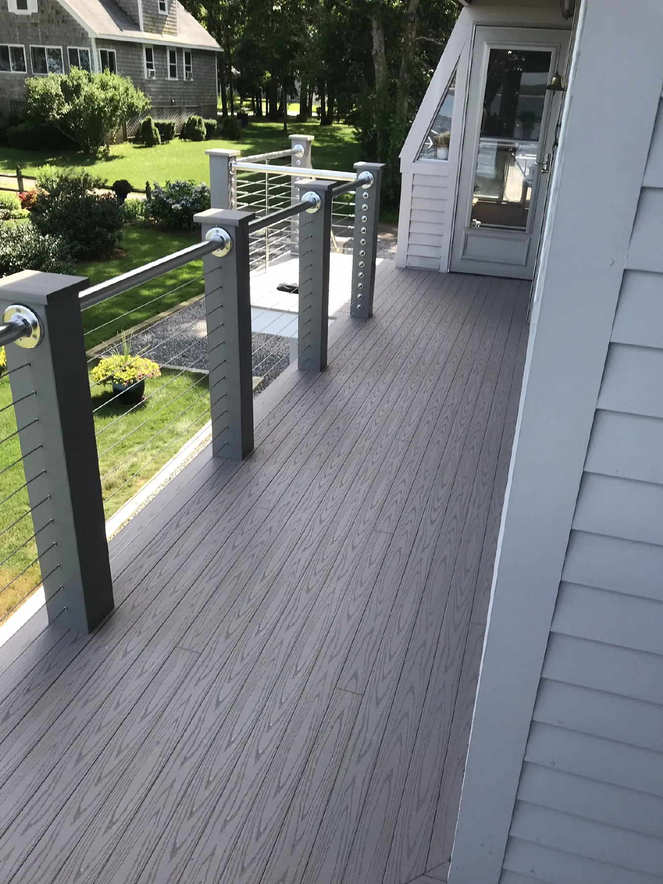 Wareham, MA Deck - Azek, Cable Railing - Image 9